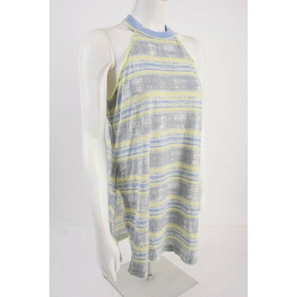We the Free People Womens Tank Top M Blue Yellow - Picture 6 of 7
